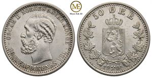 50 øre 1901 Oscar II. Kv.0