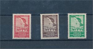 JUGOSLAVIA xx/x Mi 272-74, serie fra 1934. 1,75D er hengslet (€ 50)
