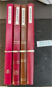 ØSTERRIKE xx samling 1976-2021 i 4 innstikksbøker. Innleverer oppgir: Meget bra besatt hele veien, AFA 31300 + 22700 i småark, totalt AFA 54000