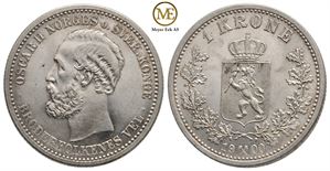 1 krone 1900 Oscar II. Kv.0