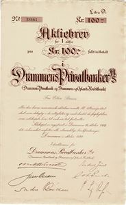 Drammens Privatbanker Litra D.