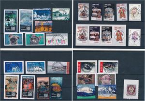 4 plansjer med prakt/lux-stempler på merker fra de siste årene