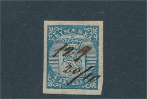 Nk 1 o. Håndskrevet "129 20/10" (Hougsund). Attest FCM 1990 og RPS London 1968