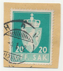 Hjelpestempel HOV (OP) HJ-SA -4 1 62 på klipp med TjM 78. Ikke reg. hos Aspaker.
