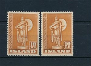 ISLAND xx Mi 240A/E, 10kr i begge tagginger (€ 45)