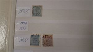 SVERIGE enkel samling 1855-2017 i tjock insticksbok. Väffylld utan de dyra