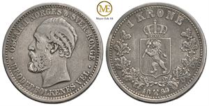 1 krone 1888 Oscar II. Kv.1