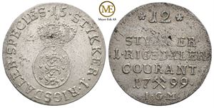 8 skilling 1799 Christian VII. Kv.1+/01