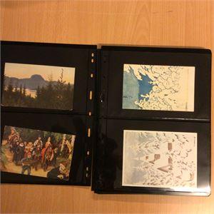 52 Kittelsenkort alle ulike.  Til sammen 45 ulike motiv.  En artig samling