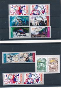 2 plansjer med lux stempler på merker fra 2024! Alle stemplet "KRISTIANSAND"