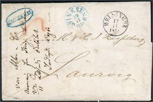 Drøyt 40 ufrankerte brev fra ca 1790 til 1868. De fleste er norske, noen er utenlandske til Norge, samt et par sendt i Europa.
