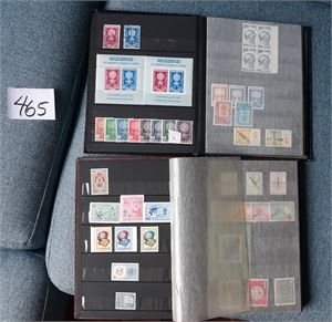 MOTIV: 1962 MALARIABEKJEMPELSE xx/o/x samling i 2 små innstikksbøker inkl noen miniark. Mye katalogverdi