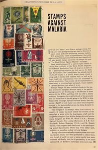 Motiv MALARIA PHILATELY  “The World United Against Malaria”, a global omnibus collection launched by the World Health Organization (WHO) in 1962 - seemingly complete collection in 8 albums. In addition two albums containing malaria related text machine postmarks from UK. Unique opportunity, inspection recommended! Ex biology professor Trond Schumacher.
