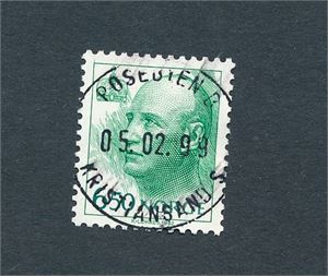 Nk 1200y o. 6,50 Harald på vanig papir, nær prakt "POSEBYEN  KRISTIANSAND 05.02.99"