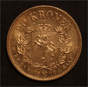 20 krone 1879. Kv.01