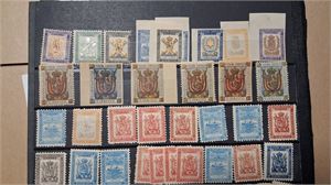 SPANIEN, MELILLA (MAROKKO). Två blad med militärpostmärken, halvoficiell utgåva, sällsynt!