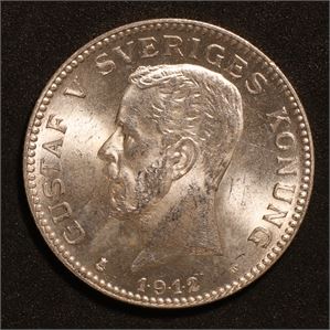 Sverige 1 krone 1912. Kv.0/01
