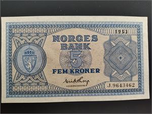 5 kroner 1953 J