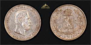 12 skilling 1865 utrolig vakker!