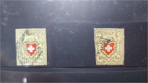 SCHWEIZ samling i album med flera bättre och mycket dubbletter