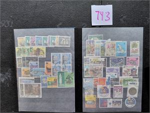 MALAYSIA/SINGAPORE Masse merker i lita innstikksbok, ser ut til å være kun stemplet. Lite stater