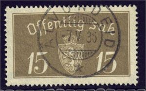 TM 13, med meget pent stempel "Ålvundeid" i 1935.