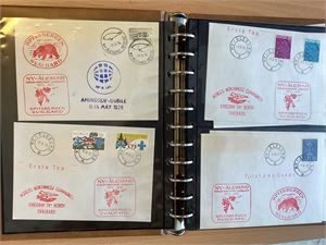 Album med 25 FDC med Vignetter fra Polare steder 1970-tallet.  Flere uvanlige og noen flere uregistrerte hos Ole Brænne.  Medf. Også 25 "normale FDC".