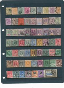 GOLD COAST/GHANA xx/o/x samling på visirark fra Victoria til 70-tallet. (Oppgitt € 1325 etter Michel 2011, noen tidlige limløse til 50%)