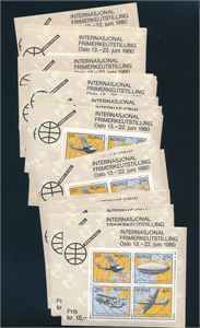 Blokk 2 xx. 1979 NORWEX 47stk. Kostpris 705 kroner