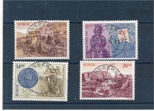 Nk 1362-65 o. Norge 2000 år lux stemplet "TØNSBERG 11.6.99" (Første dag)