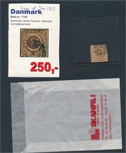 DANMARK o AFA 1 kjøpt på tilbud fra Skanfil for 250 kroner