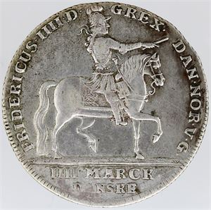 4 Mark 1723. Ryttermark. 11 - H 3, NM 3. 1+