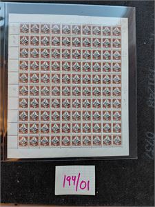 Nk 178 xx. 15øre Hellig Olav i helark. Brettet på midten, variant "ØRF" i merke nr 2. Noen blyantnoteringer i margene (Hk 2500)