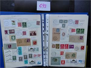 STEMPLER - ROGALAND 1 ringperm fra samme samling som objekt 2105. 10 sider med gammelt og nytt
