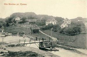 Vestfold Tjømø, Øra Brødsø (NLR 1424). Småf. s/hv. Stpl i 08. Pen kvalitet