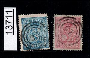 Nk 14-15 o. Begge med 3-rings "35" (Brevig)