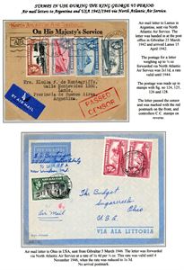 Gibraltar. A collection of near 30 covers from approx. 1900 to 1950 and some stamps.