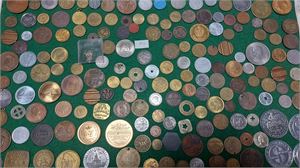 Parti diverse poletter, tokens och minnesmedaljer (I)