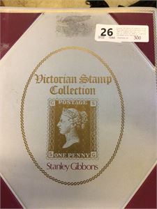England. SG album A collection of the Penny Red stams with corner letters issued 1864-79 together with the 1/2d, 1 1/2d and 2d stamps of 1858-70.  Inneholder stemplede merker.  Bra samling