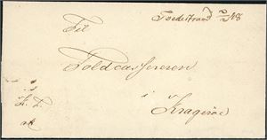Komplett brev, påskrevet "Tvedestrand 2/2 48" og sendt som Kongelig Tjeneste til Kragerø.