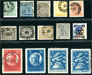 Sweden. A collection to 1955 in an album.