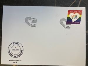 FDC 17.06.2022 Vignett Kvam Frimerke- og myntklubb