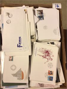 Norge FDC, Banankasse med 17 kg Norske førstedagsbrev.   Hurra !