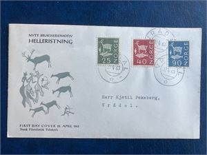 NK 517,521 og 529 Bruksmerker FDC