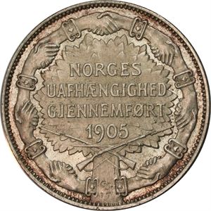 2 Kroner 1907 Gevær Kv 0