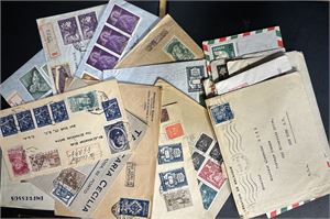 PORTUGAL Bunke brev ca 1930-60 inkl 1 klipp. Et brev med blandingsfrankatur Portugal/Mocambique