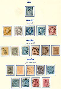 Norgessamling til 1988 på albumark. Bra besatt.