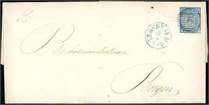 9 norske skillingsbrev, hvorav fire med 4 skilling våpen 1855.
