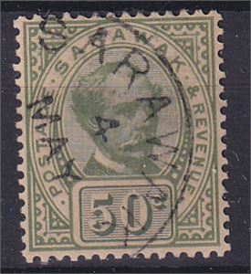 SARAWAK 20. 50 c 1888 fine used (£ 120)