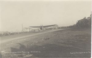 Baron Cederström, flykort kristiania Oktober  1910 ( Eneret Ericksen & Co A/S) UB